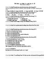 Đề kiểm tra định kì cuối học kì II môn Lịch sử - Địa lí